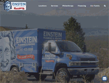 Tablet Screenshot of einsteinplumbing.com